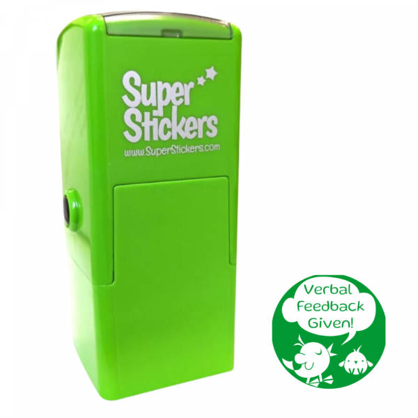 Teacher Stamp | Education Stamp - Verbal Feedback Given Chicken, Customise and order stamps online